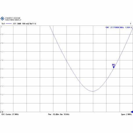 M-27-1/2 - OMNI BASE ANTENNA CB 26⁠-⁠28 MHz - High band