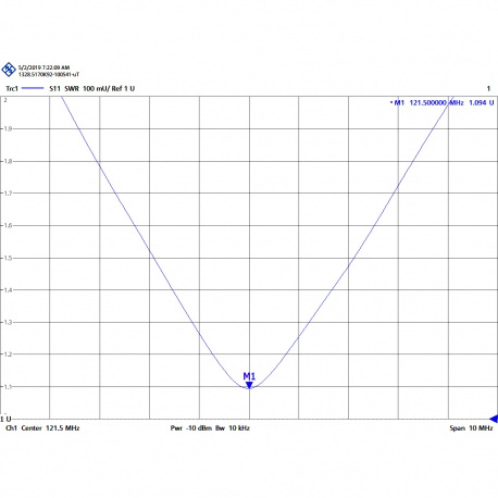 CVX-121 - ANTENNE OMNI BASE VHF 121.5 MHz - 