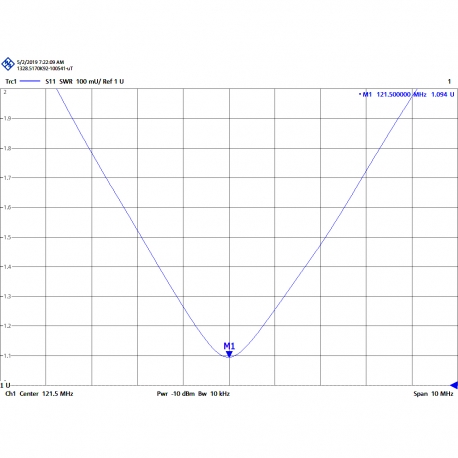 CVX-121 - OMNI ANTENNA BASE VHF 121.5 MHz - 