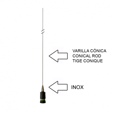 RQS-12 - MOBILE OMNI VHF 144⁠-⁠174 MHz (NO GROUND) - 