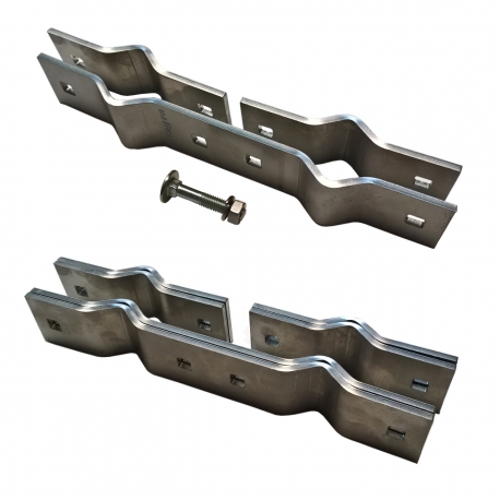 KN-2580 - STAINLESS STEEL SET FOR MAST 28⁠-⁠80 MM (x2) - 