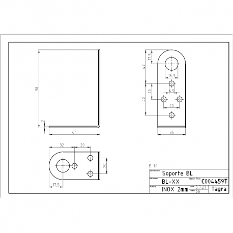 C004459T - SOPORTE BL - 