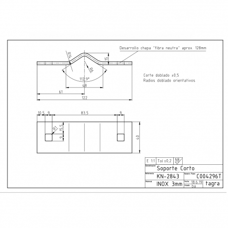 C004296T - SHORT SUPPORT - 