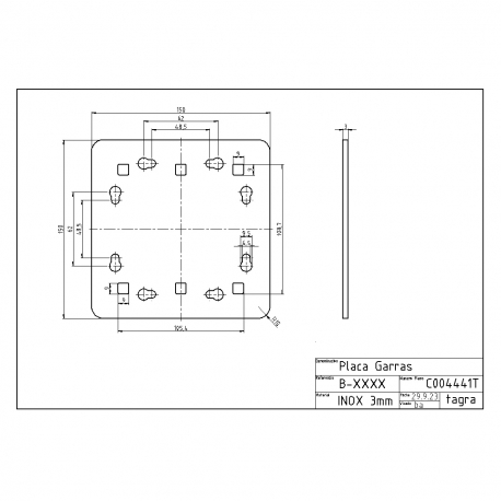 C004441T - PLACA GARRAS - 