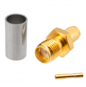 C004425T - ACCESORIOS - CONECTORES - CONECTOR HEMBRA RG-58 CRIMPAR DORADO