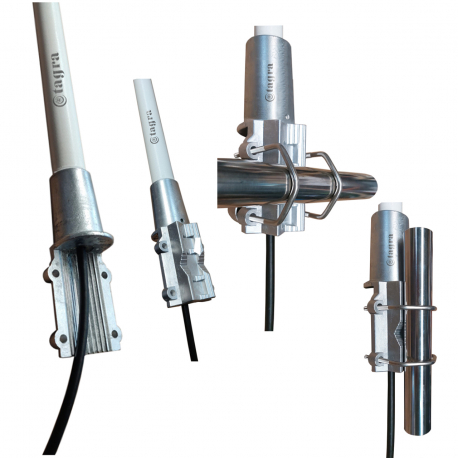 R-MAX-155 - ANTENNE OMNI VHF ALUMINIUM + FIBRE RENFORCÉ 148⁠-⁠158 MHz - 