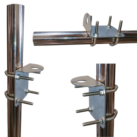 KF-230 - STAINLESS STEEL MAST SUPPORT - Horizontal and vertical mount