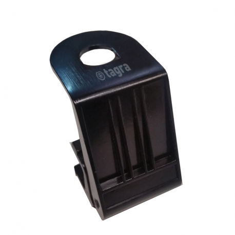 KF-100N - SUPPORT GOUTIÉRE CHROMAGE NOIR - 