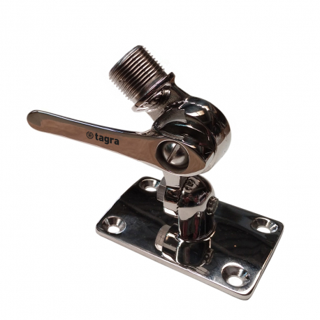 KN-504 - SOPORTE MARINAS ACERO INOX. ARTICULADO ROSCA 1'' - 