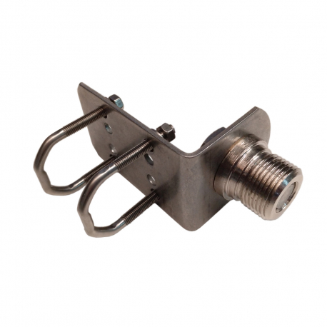 KN-530 - FIXED MARINE BASE STAINLESS STEEL MAST 1'' THREAD - 