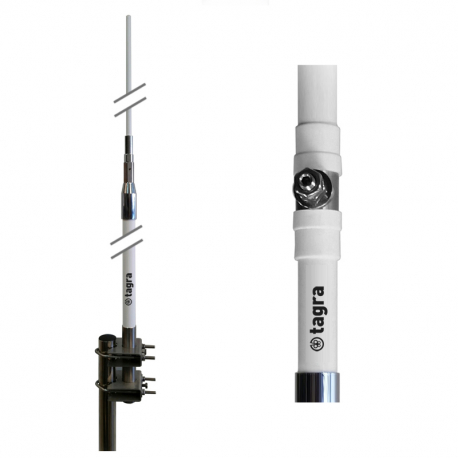 HF-600 - ANTENA HF OMNI BASE 1.4⁠-⁠30 MHz - Incluye dos tramos de 3 metros