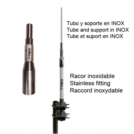M-27-1/2 - OMNI BASE ANTENNA CB 26⁠-⁠28 MHz - Reduced image (real high 5 methers)