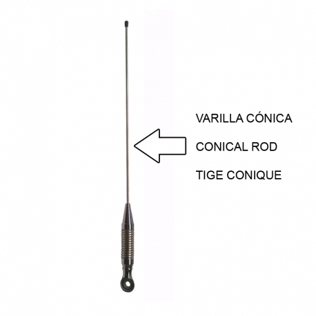 HF-80A - KIT OMNI MOVIL ABATIBLE 1/4 VHF 65⁠-⁠174 MHz + DV‑27/6 - 