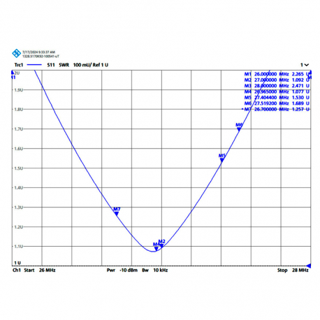 CB-04 - ANTENA BASE OMNI CB 26⁠-⁠28 MHz - 