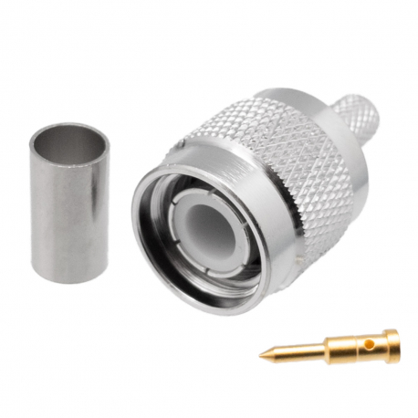 CONECTOR TNC MACHO LMR-240 CRIMPAR CONECTOR TNC MACHO LMR-240 CRIMPAR