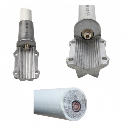 MAX-390 - ANTENA OMNI UHF TETRA ALUMINIO + FIBRA 380⁠-⁠400 MHz - 