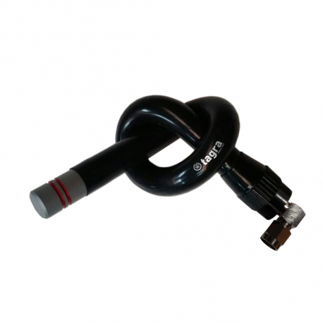 A-380SM AC - ANTENA OMNI MOVIL SMA ACODADO UHF 380⁠-⁠400 MHz - 